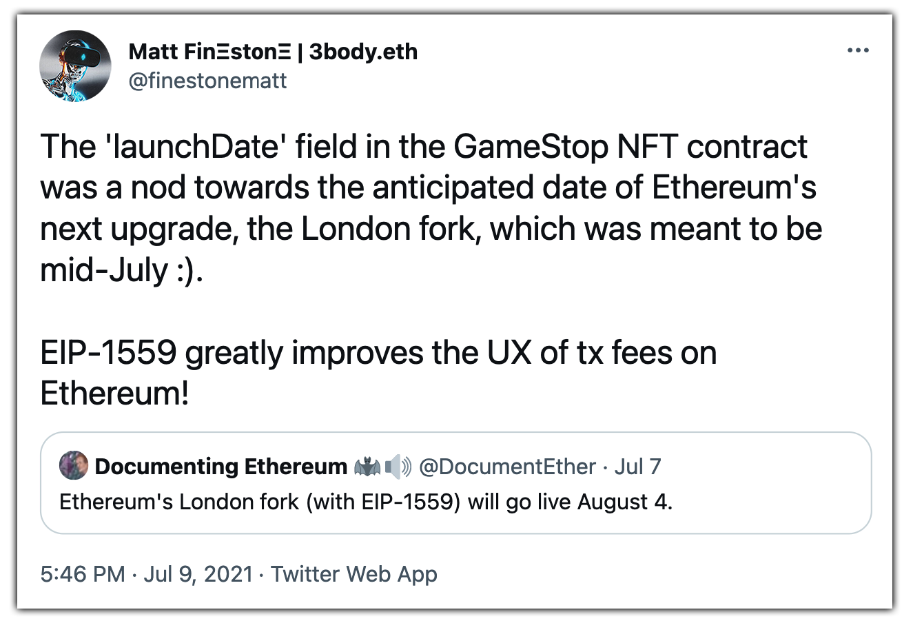 GameStop (GME) Head of Blockchain Matt Finestone leaves company